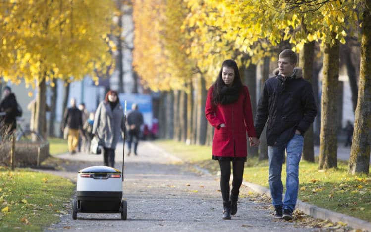 Le robot livreur se déplace en milieu urbain à la vitesse d’un piéton