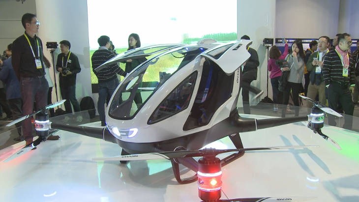 Vu au CES de Las Vegas : un drone transporte des passagers