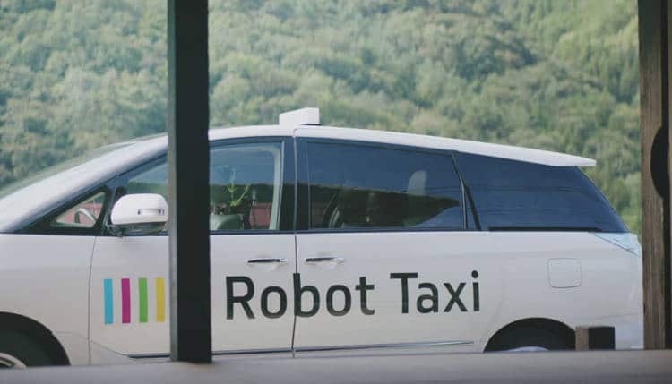 des robots taxi muni d'une intelligence artificielle