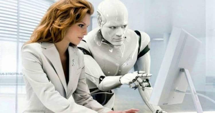 humains et intelligence artificielle travaillent ensemble