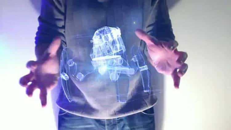 un hologramme dans mon téléphone
