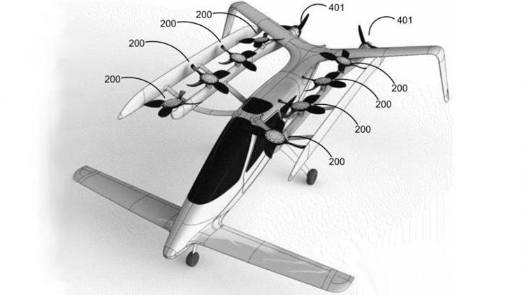 Les photos volées de la startup mystère de Larry Page montre des voitures volantes