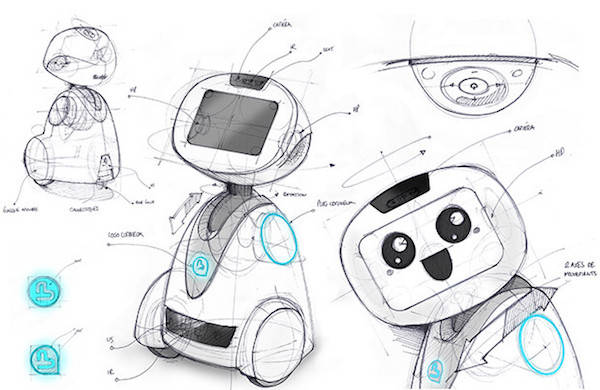 le robot compagnon de blue frogg robotics