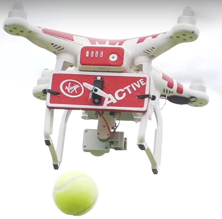 le drone entraineur de tennis