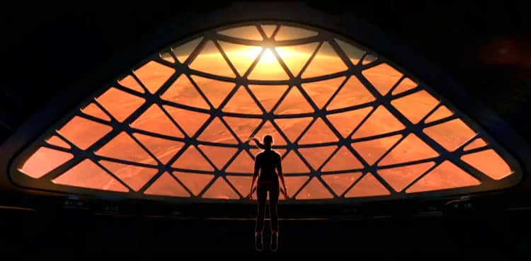 100 jours pour atteindre Mars : une baie vitrée, un cinéma et des stewarts