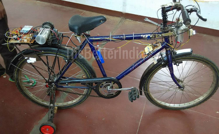 I-Bike, le vélo autonome conçu par des étudiants indiens