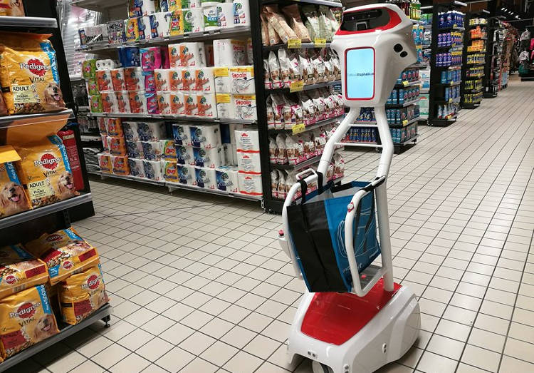 Faire ses courses ou son jogging accompagné de son robot chariot : et pourquoi pas ?