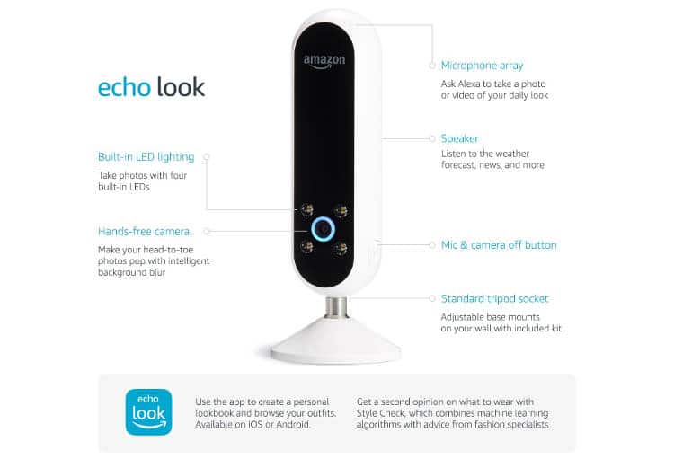 objet connecté amazon echo look Une enceinte intelligente